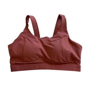 Running Girl Sports Bra Mauve Pink Medium Workout Gym Activewear
